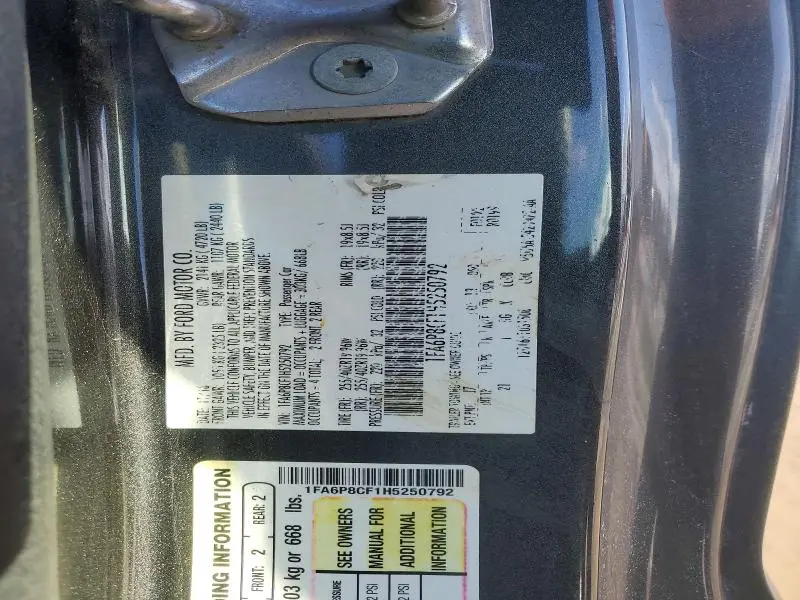 2017 FORD MUSTANG GT  