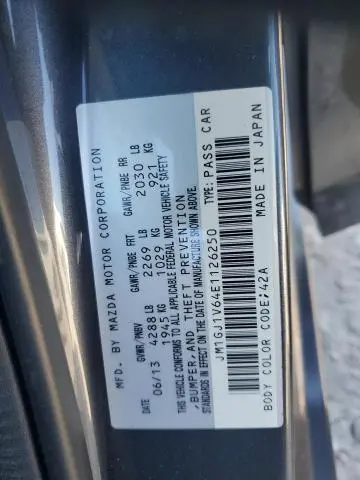 2014 MAZDA 6 TOURING  