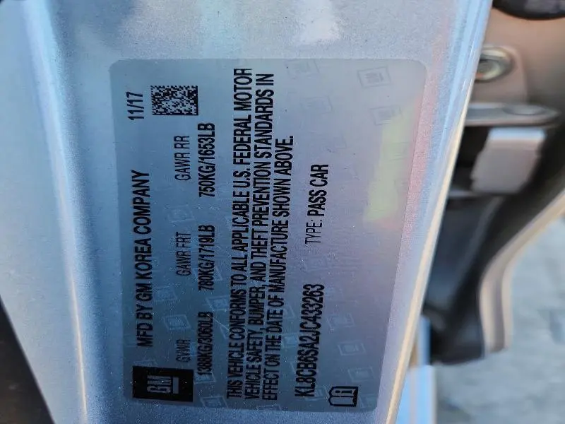 2018 CHEVROLET SPARK LS  