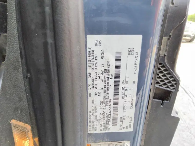 2020 FORD TRANSIT T-250  