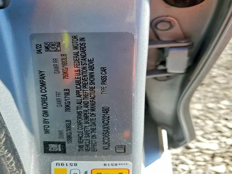 2022 CHEVROLET SPARK 1LT  