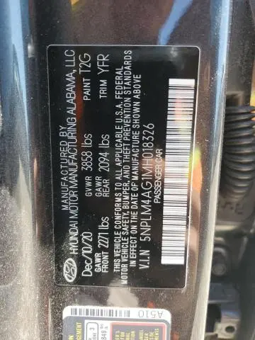 2021 HYUNDAI ELANTRA SEL  
