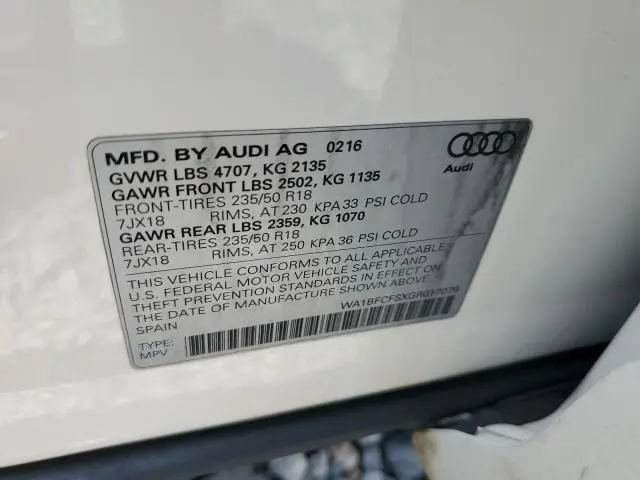 2016 AUDI Q3 PREMIUM PLUS  