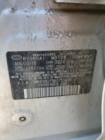 2019 HYUNDAI ELANTRA SEL  