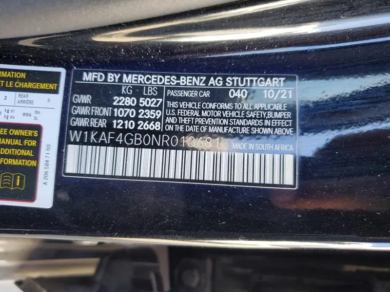 2022 MERCEDES-BENZ C 300  
