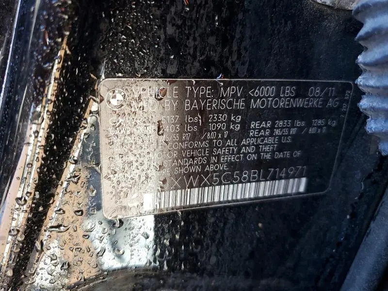 2011 BMW X3 XDRIVE28I  