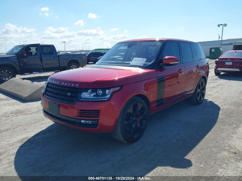 2017 LAND ROVER RANGE ROVER 5.0L V8 SUPERCHARGED