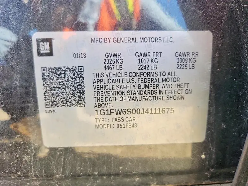 2018 CHEVROLET BOLT EV LT  