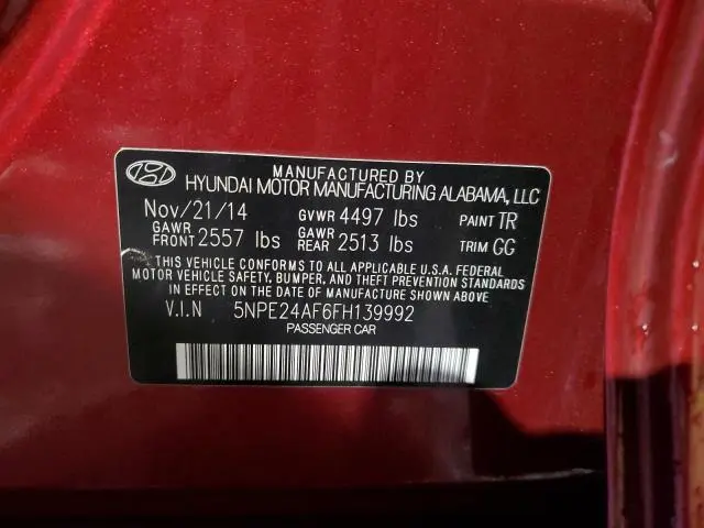 2015 HYUNDAI SONATA SE