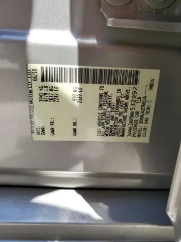 2010 NISSAN ALTIMA BASE  