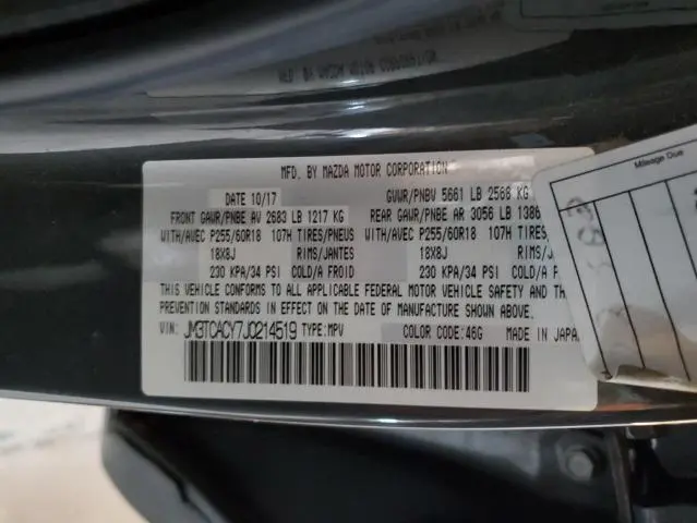 2018 MAZDA CX-9 TOURING  