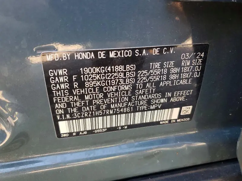 2024 HONDA HR-V SPORT  