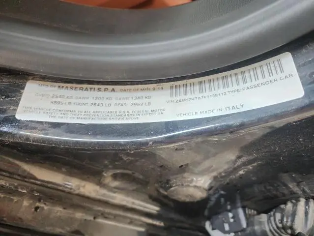 2015 MASERATI GHIBLI S
