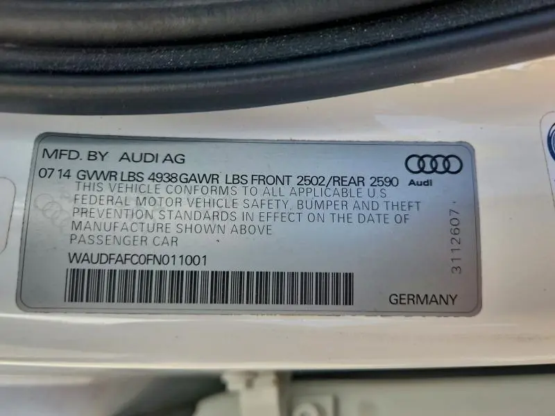 2015 AUDI A6 PREMIUM PLUS  