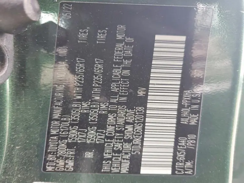 2022 TOYOTA SIENNA XLE 8-PASSENGER  