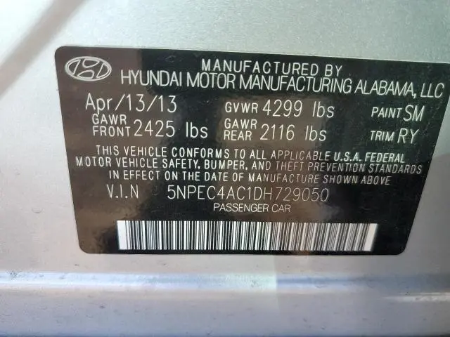 2013 HYUNDAI SONATA SE  