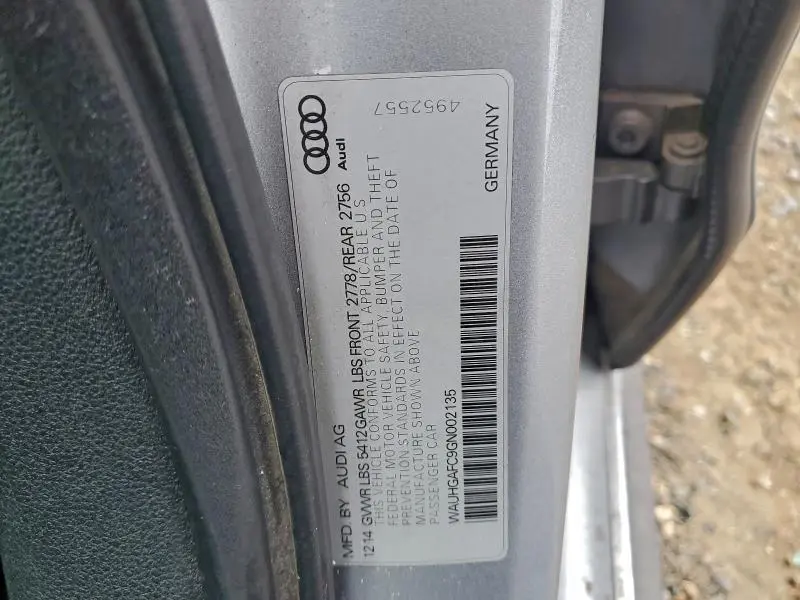 2016 AUDI A6 PRESTIGE  