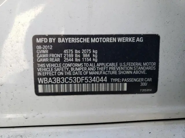 2013 BMW 328 XI  