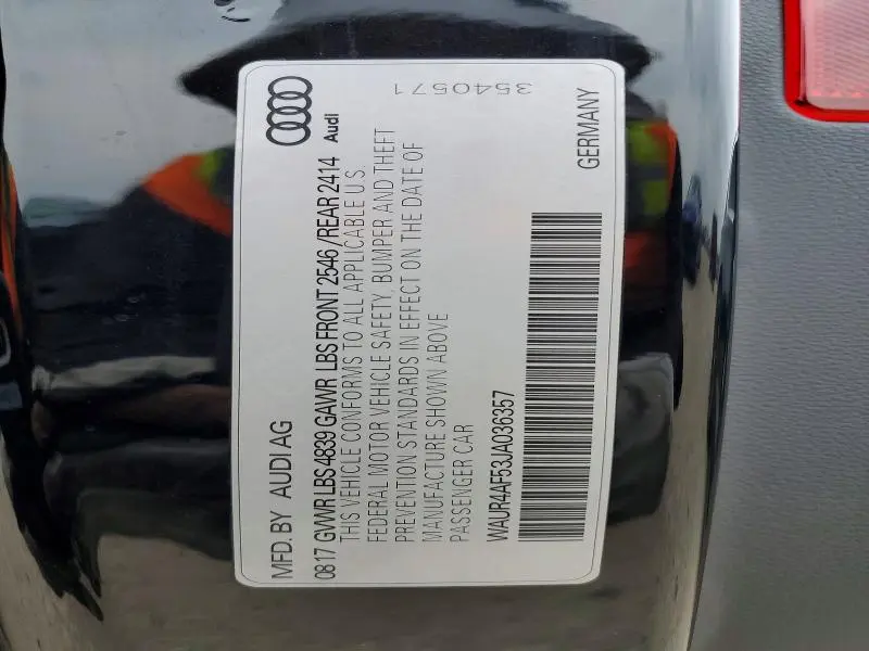 2018 AUDI S5 PRESTIGE  
