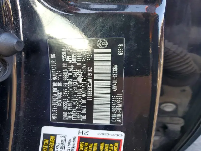 2010 TOYOTA CAMRY HYBRID  