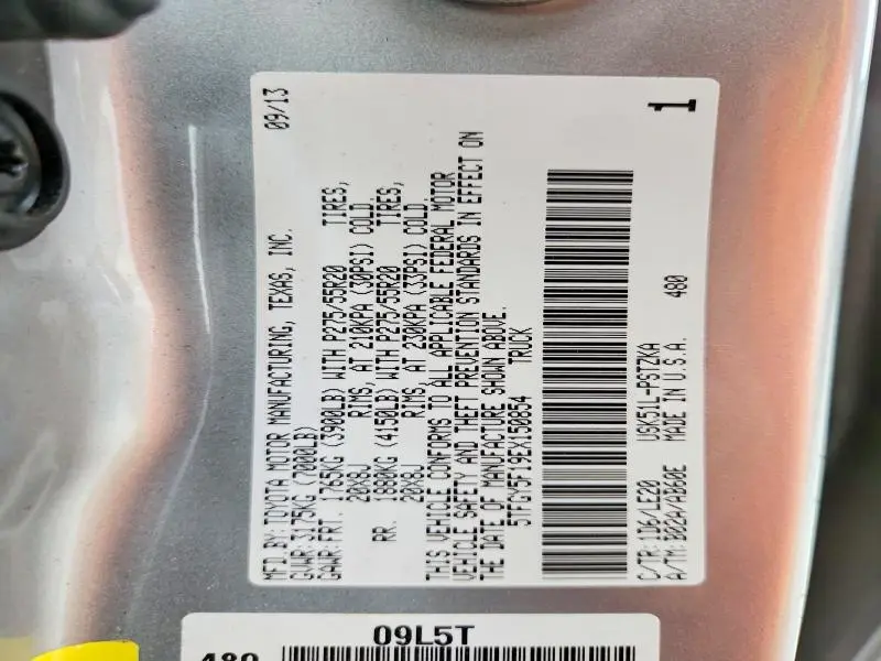 2014 TOYOTA TUNDRA CREWMAX PLATINUM  