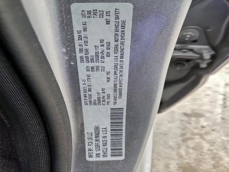 2021 RAM 1500 LARAMIE  