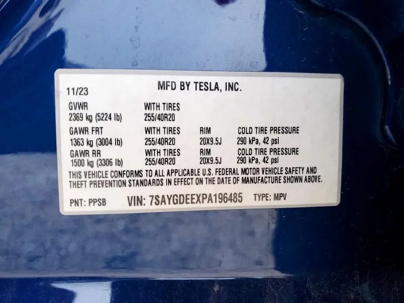2023 TESLA MODEL Y   