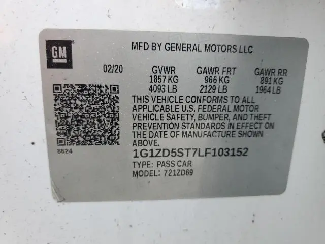2020 CHEVROLET MALIBU LT  