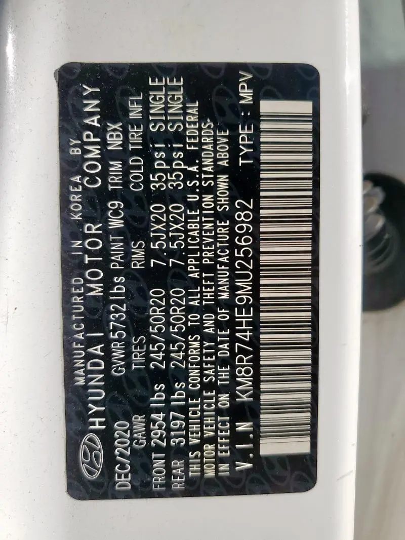 2021 HYUNDAI PALISADE CALLIGRAPHY  