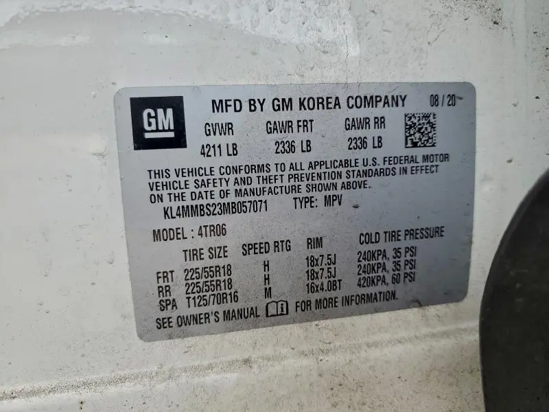 2021 BUICK ENCORE GX PREFERRED  