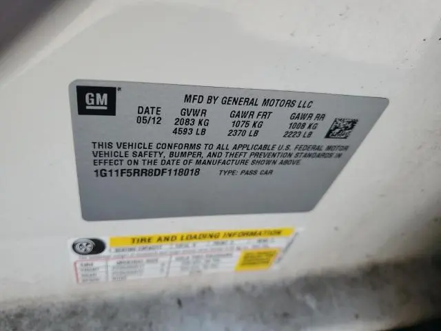 2013 CHEVROLET MALIBU 2LT  