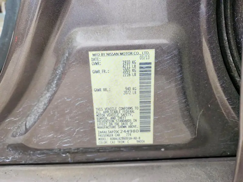 2013 NISSAN ALTIMA 2.5  