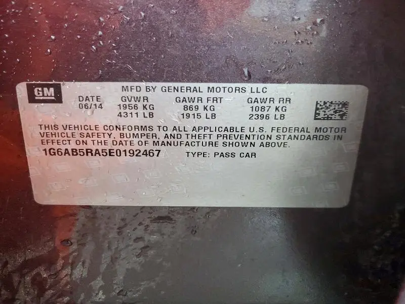 2014 CADILLAC ATS LUXURY  