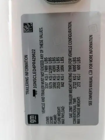 2023 CHEVROLET TAHOE C1500  