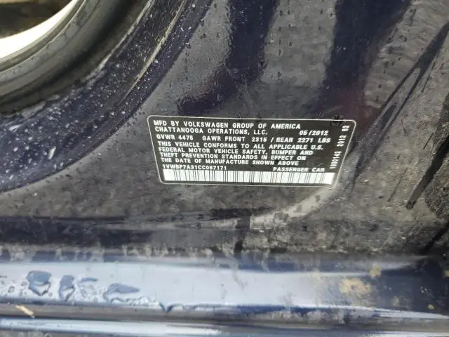 2012 VOLKSWAGEN PASSAT SE