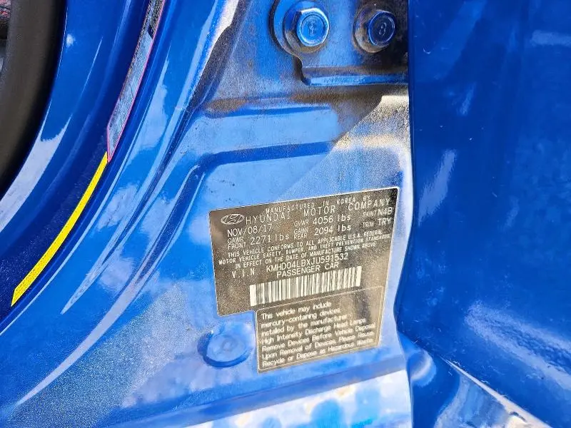 2018 HYUNDAI ELANTRA SPORT  