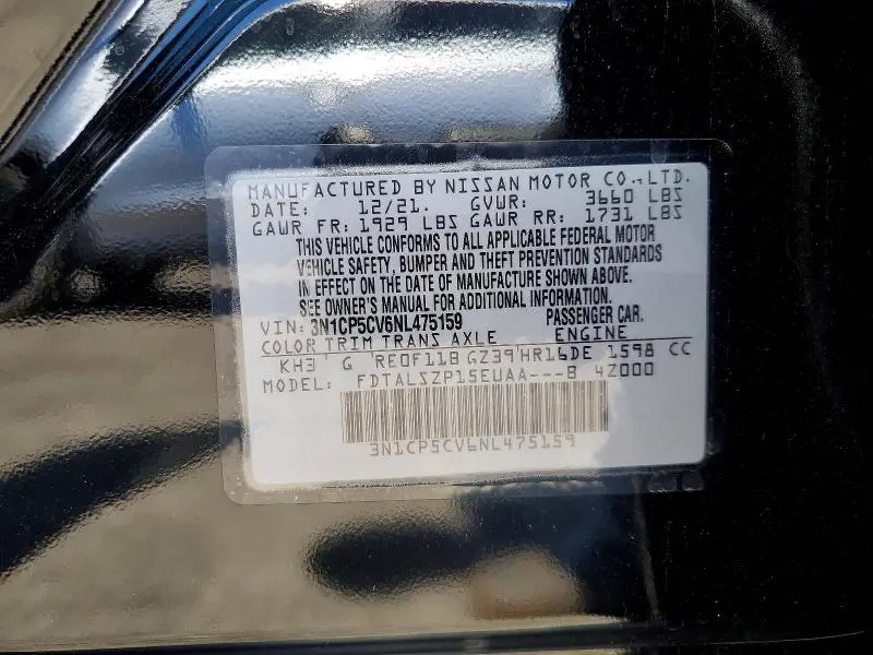 2022 NISSAN KICKS SV  