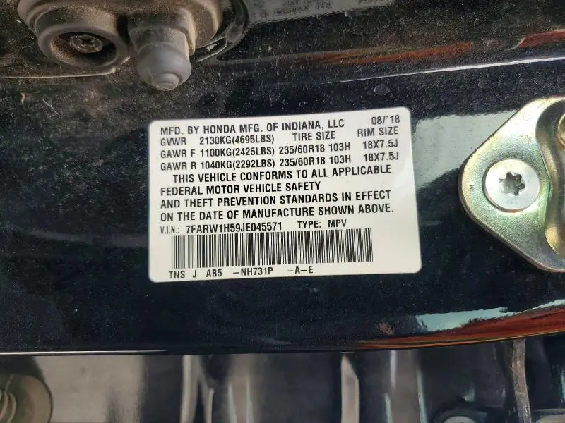 2018 HONDA CR-V EX  