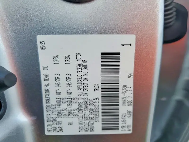 2025 TOYOTA TUNDRA SR  
