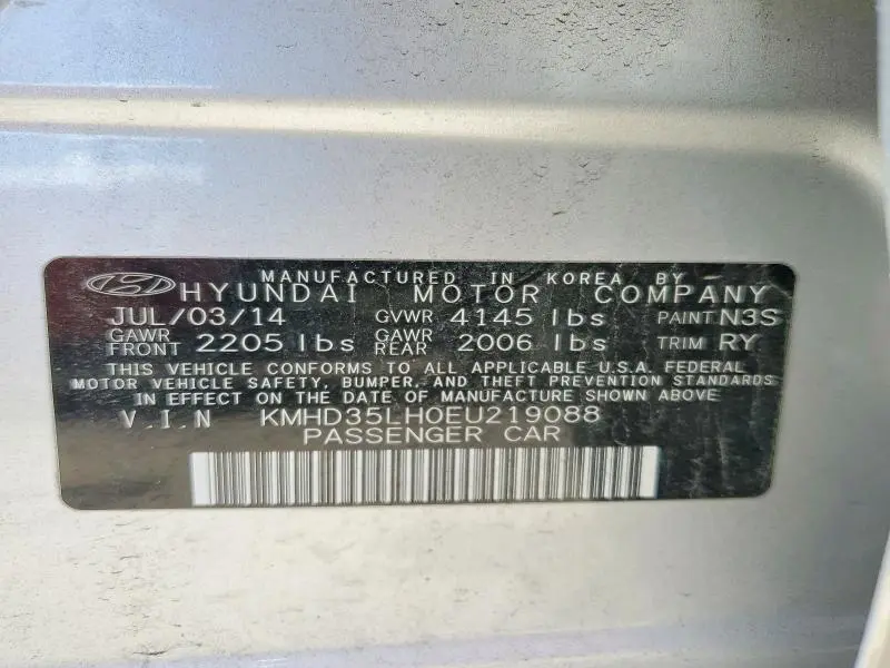 2014 HYUNDAI ELANTRA GT BASE  