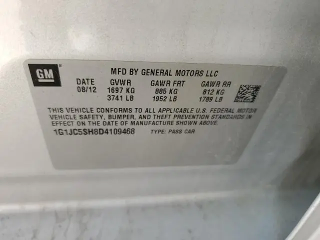 2013 CHEVROLET SONIC LT  