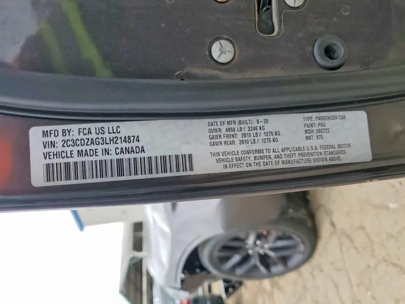 2020 DODGE CHALLENGER SXT  