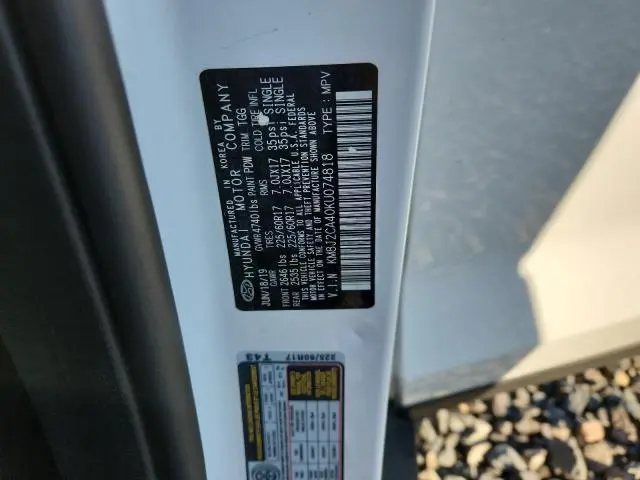 2019 HYUNDAI TUCSON SE  