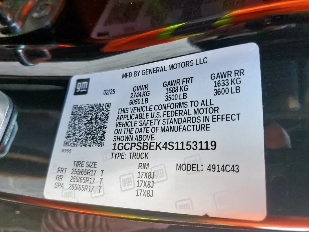 2025 CHEVROLET COLORADO   