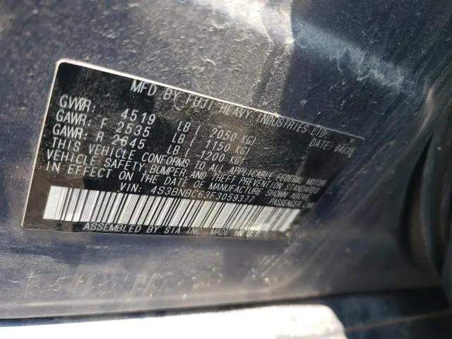 2015 SUBARU LEGACY 2.5I PREMIUM  