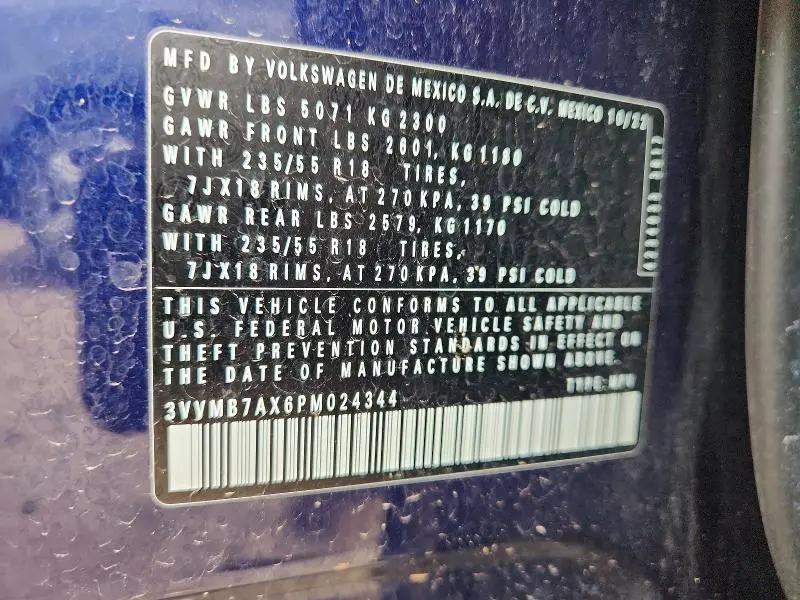 2023 VOLKSWAGEN TIGUAN SE  