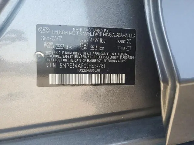 2018 HYUNDAI SONATA SPORT  