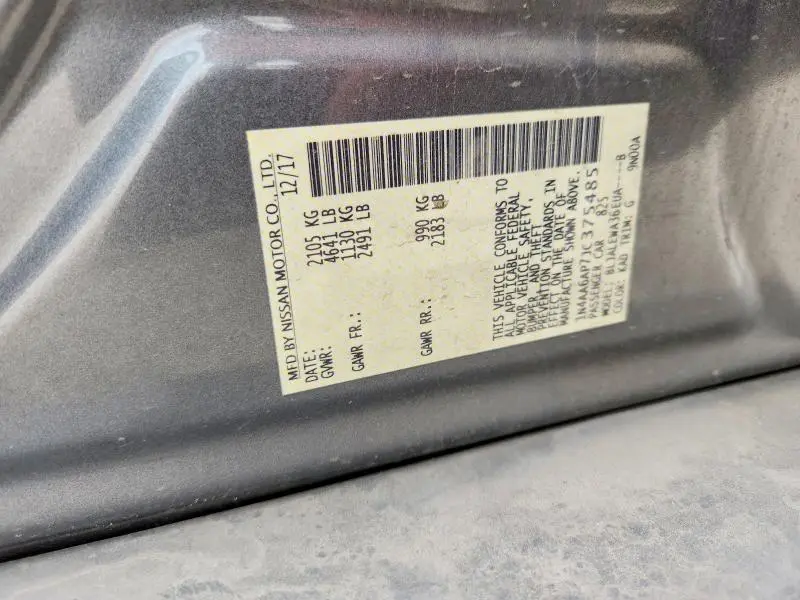 2018 NISSAN MAXIMA 3.5 SL  