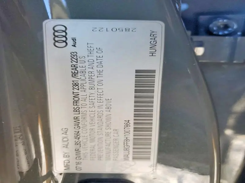 2017 AUDI A3 PREMIUM PLUS  