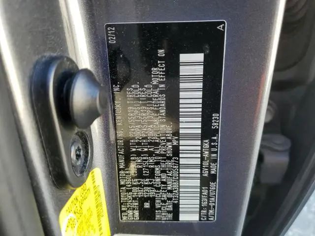 2012 TOYOTA VENZA LE  